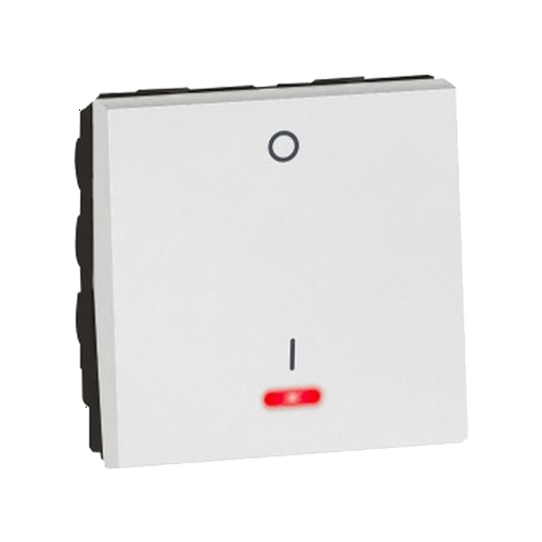 Legrand Arteor White Switch With Indicator And Water Heater Marking, 2 M, 15720 49